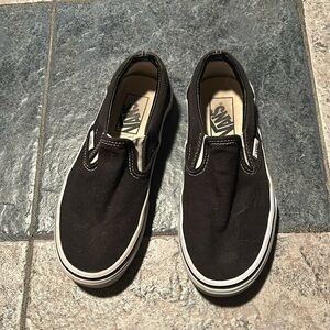 Black slip on vans